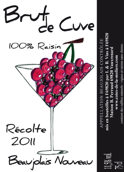 Beaujolais Nouveau 2011 van Isabelle en Bruno Perraud
