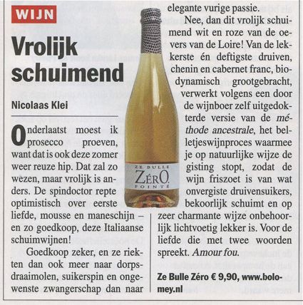 Nicolaas Klei over Ze Bulle Zéro