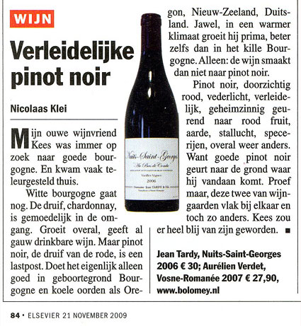 Tardy en Verdet in Elsevier